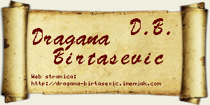 Dragana Birtašević vizit kartica